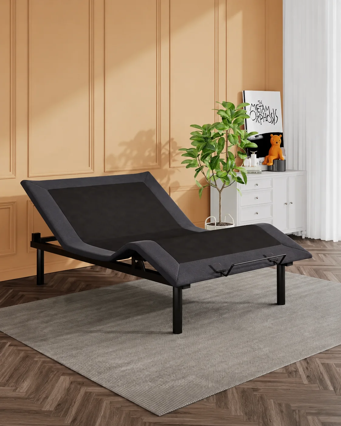 Full Size Adjustable Bed Frame with Remote Control
